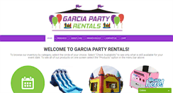 Desktop Screenshot of garciapartyrentals.com