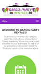 Mobile Screenshot of garciapartyrentals.com